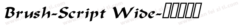 Brush-Script Wide字体转换